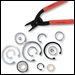 Daemar DMR Rotor Clip tapered section retaining rings, spiral rings